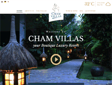Tablet Screenshot of chamvillas.com